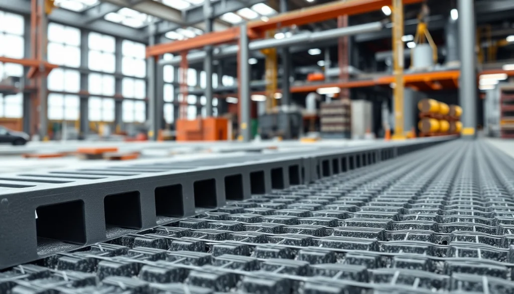 GRP Grating Supplier showcasing a strong, non-slip textured surface suitable for industrial applications.