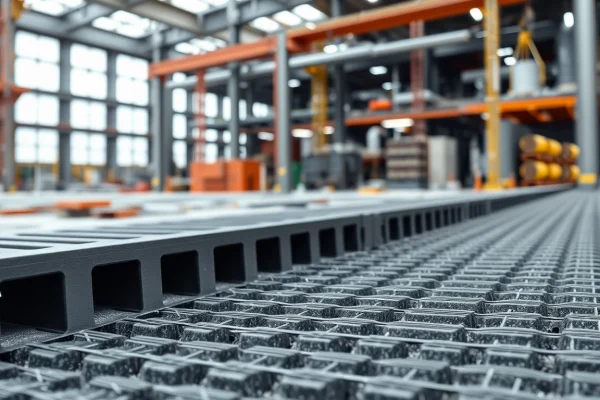 GRP Grating Supplier showcasing a strong, non-slip textured surface suitable for industrial applications.