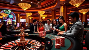 Players enjoying a strategic game experience at 32win32's vibrant casino table.