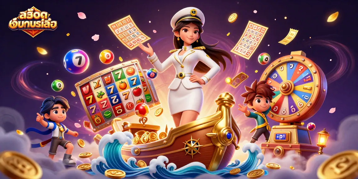Experience สล็อตทดลองเล่น with this captivating illustration showcasing a vibrant casino adventure.