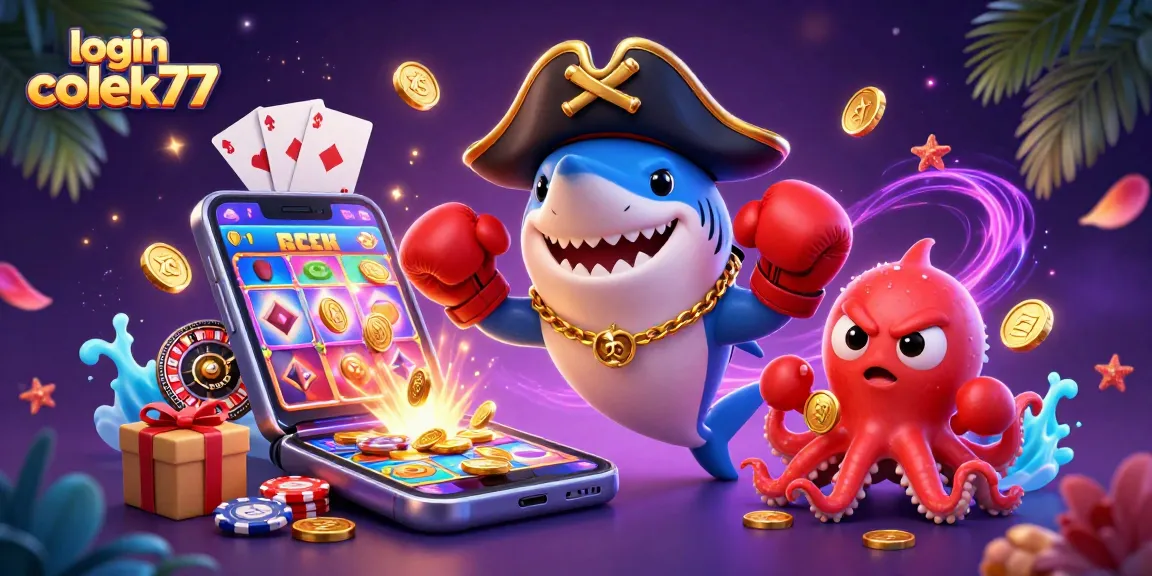 Engage in thrilling slot adventures with login colek77, featuring colorful games, pirates, and treasure!