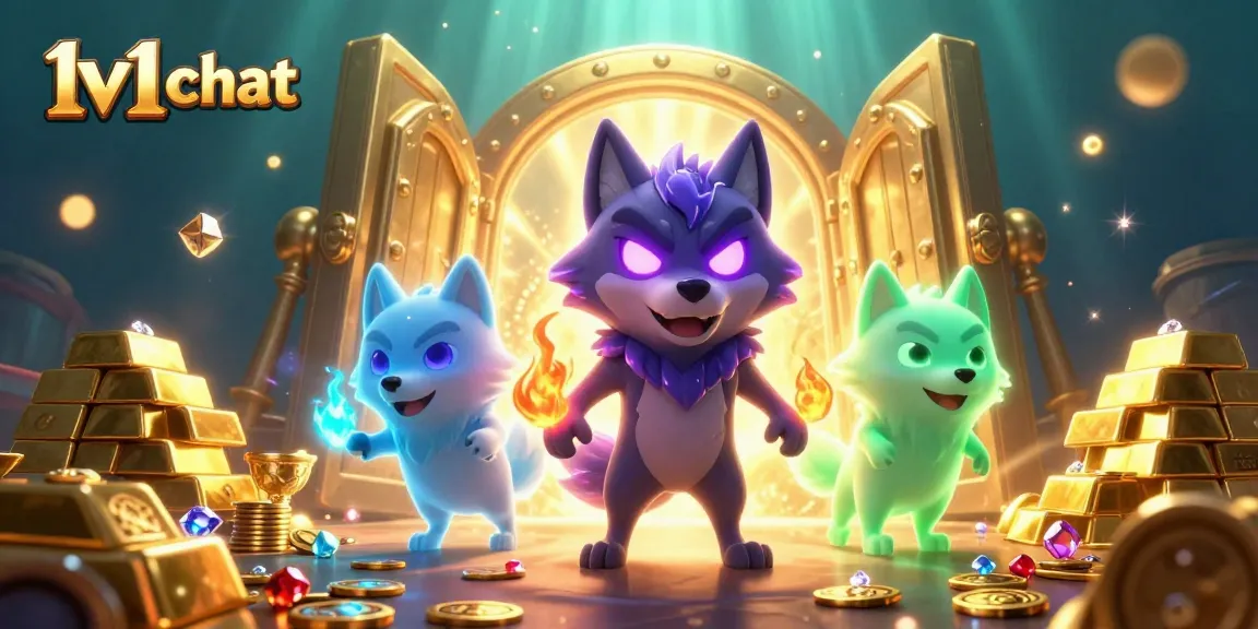 Engage in thrilling 1v1 chat experiences with stunning characters amidst a treasure-filled casino.