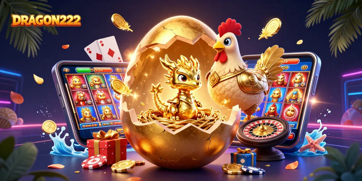 Play with DRAGON222 and enjoy the thrilling excitement of golden dragons and slot games.