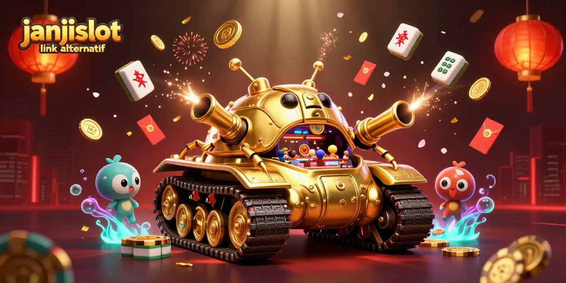 Experience thrilling moments with janjislot link alternatif, featuring a vibrant casino scene.